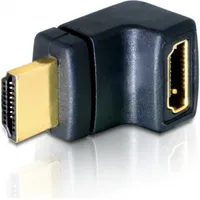 DELOCK 65072 HDMI M-F adapter 1.3 90° felfelé aranyozott fekete