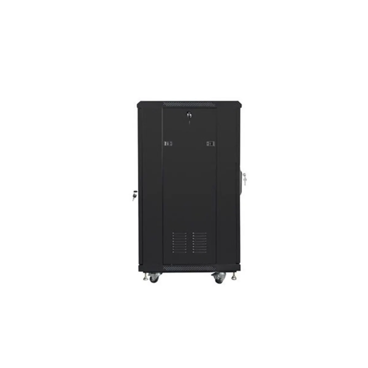 LANBERG FF01-6622-12B 19" 22U szabadon álló fekete rack szekrény 600x600 mm #5