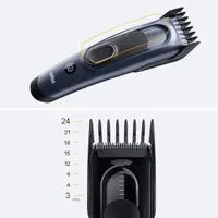 Braun 10AS490174 HC 5510 hajvágó 3-24 mm memóriazár, vezetékes és vezeték nélküli, 50 perc üzemidő, acél penge, mosható #5