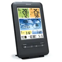 SENCOR 35054085 Időjárás állomás digitális fekete vezeték nélküli 118x192,5x21 mm CR-2032 3x AA #4