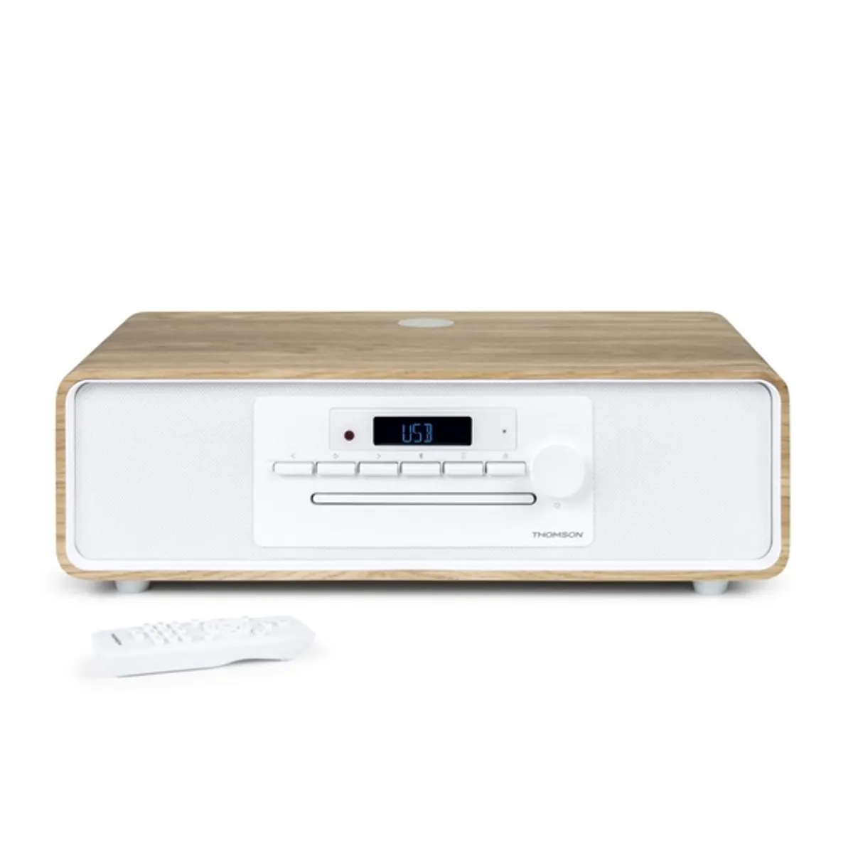 Thomson MIC301IBT Mikro HiFi Rendszer barna-fehér Bluetooth USB CD olvasás rádió 60 W #1