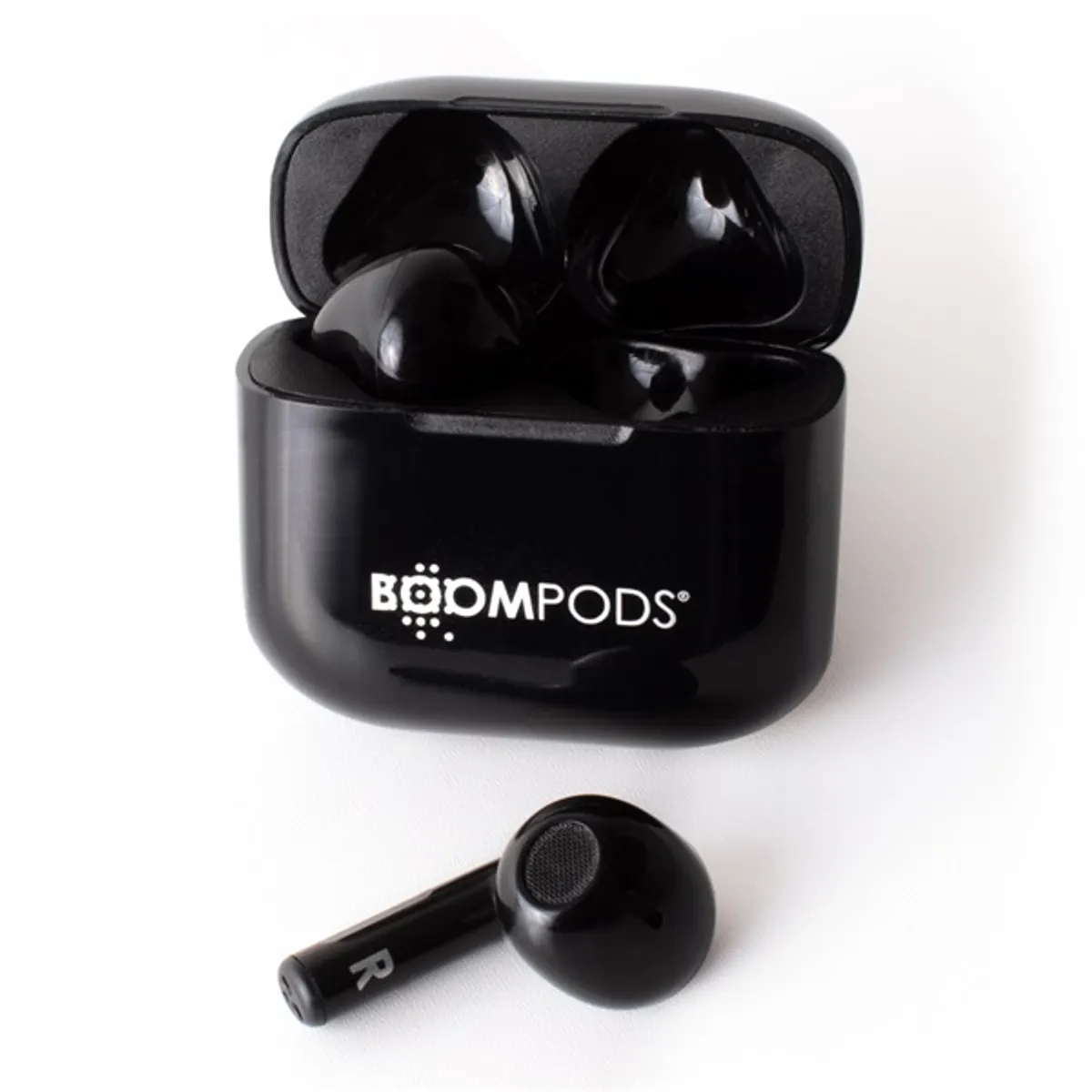 Boompods ZCOBLK Compact Buds True Wireless fülhallgató 13 mm hangszóró IP44 USB-C 5 óra üzemidő 10 m beépített mikrofon #1