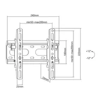 Stell 35055577 Sho 4400 Slim 23-42 Vesa 50x50-200x200 fekete #9