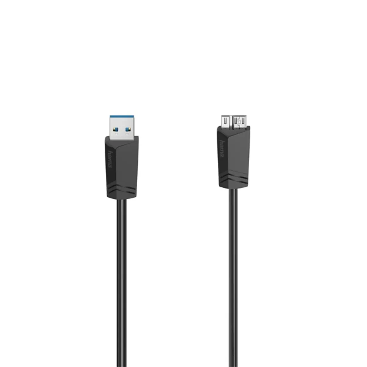 HAMA 00200626 FIC USB 3.0 A-microB kábel 0,75 m fekete #1