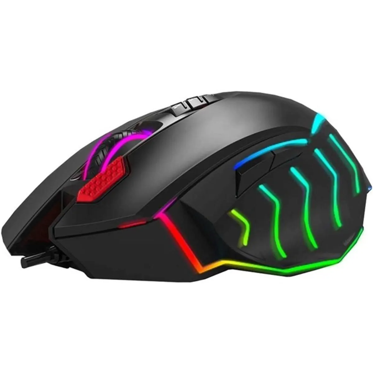 A4-TECH A4TMYS47300 Bloody J95 USB optikai egér 8000dpi 9 gomb gumi markolat RGB fekete #3