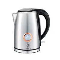 Berlinger Haus BH/9073 1,7 L rozsdamentes acél vízforraló 2200 W, 360-os forgatás, vezeték nélküli kancsó, hőfok kijelző, vízszintjelző, kivehető szűrő