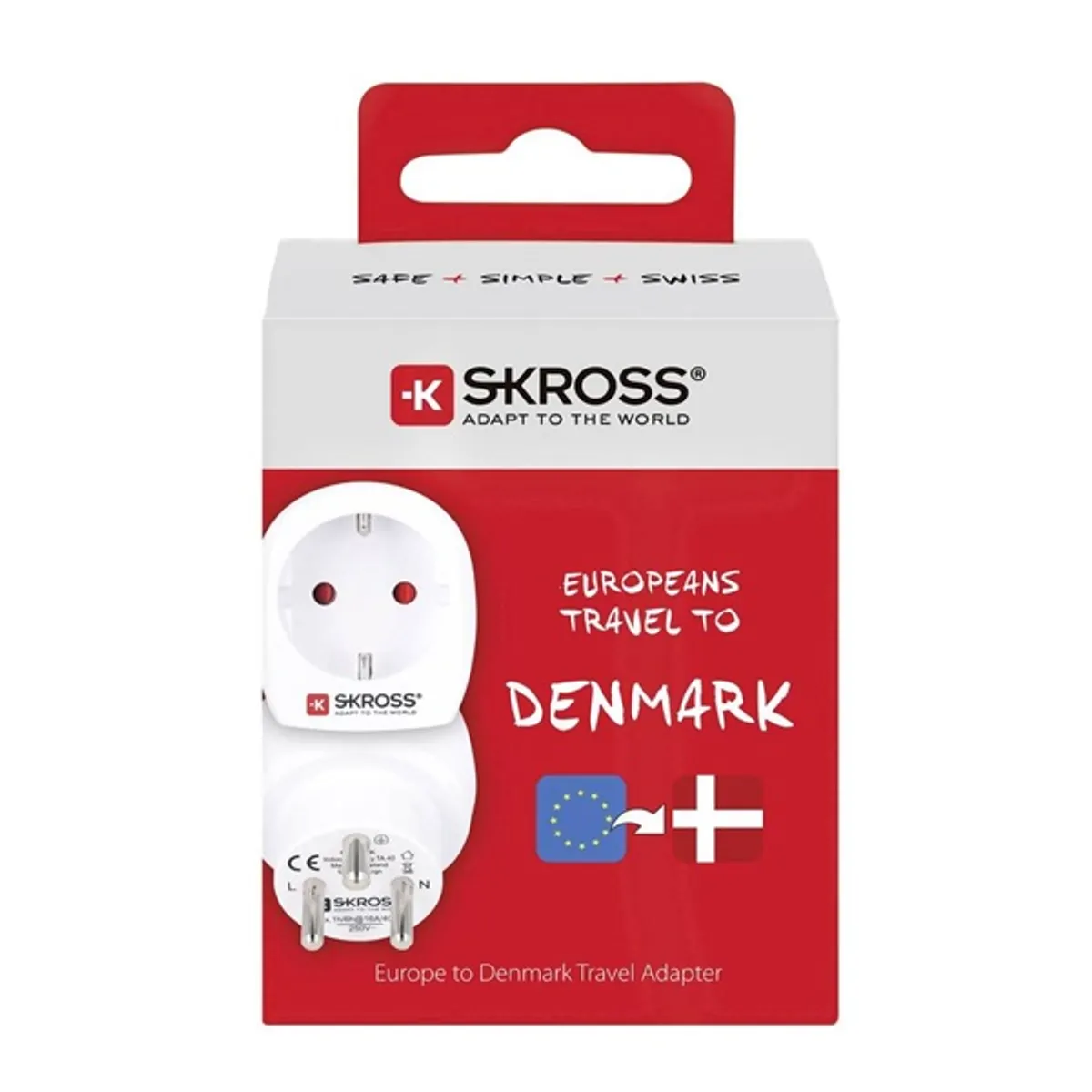 SKROSS 1.500232-E utazó adapter Dániába földelt #4