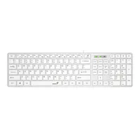 Genius 31310017412 SlimStar 126 műanyag fehér USB normál numerikus billentyűzet gyorsbillentyűk magyar kiosztás