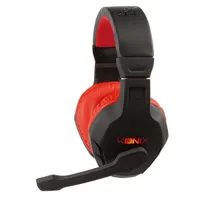 DRAKKAR KX-GH-PC Skald gamer headset 2.0 fekete piros 50 mm 20-20000 Hz 32 ohm 110 dB vezetékes 150 cm 3,5 mm balos #3