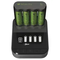 GP Batteries B54467D Akkumulátortöltő 4x AA AAA fekete dokkoló 1,5 óra