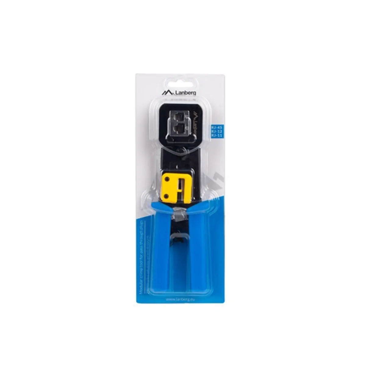 Lanberg NT-0204 moduláris krimpelő szerszám pass-through típusú RJ45 RJ11 RJ12 moduláris csatlakozókhoz #1
