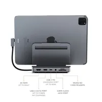 SATECHI ST-TCSHIPM Alumínium állvány és hub szürke USB-C és USB-A, HDMI, 3,5 mm, microSD és SD #6