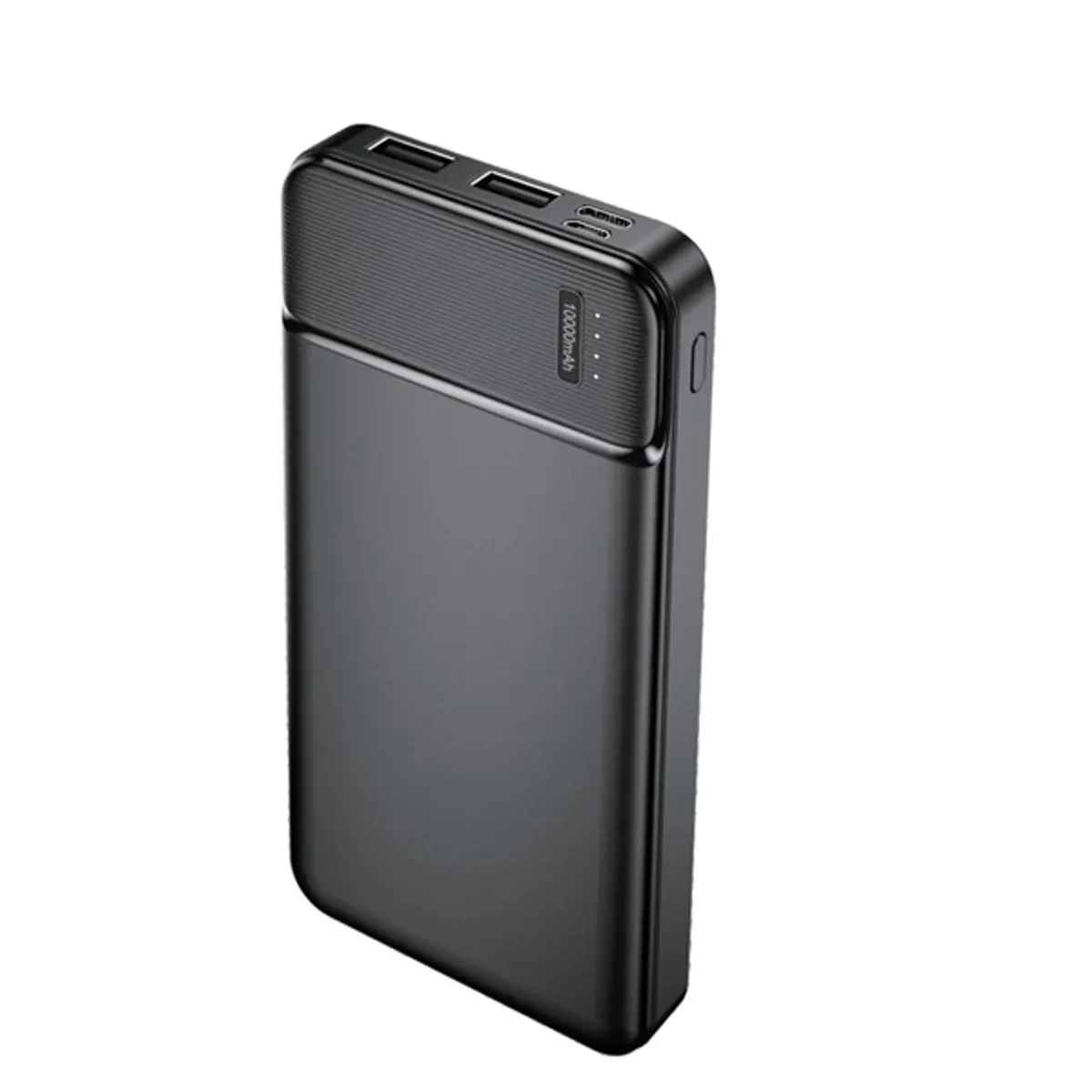 MAXLIFE TF-0022 Power Bank 10 000 mAh 5 V 2 A, 2x USB-A, USB-C és Micro USB bemenet, fekete #2