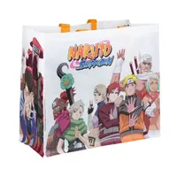 KONIX KX-CABA-NARU Naruto bevásárló táska M-es 40x45x20cm fehér rPET zsinór zár