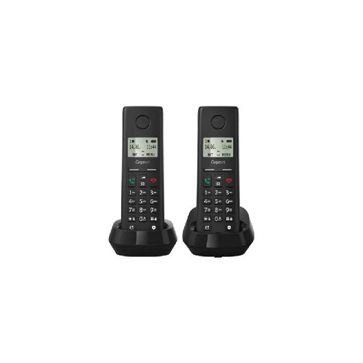 Gigaset 4250366871905 Pure duo 200 fekete 1,5" kijelző üzenetrögzítő kihangosítható kézibeszélővel bővíthető hívófél azonosítás #1