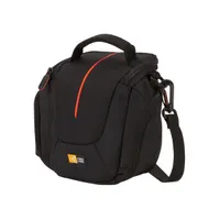 Case Logic DCB-304K Fényképezőgép tok Poliészter fekete 130x85x147 mm belső zseb SD kártyákhoz vállpánt hordozó fogantyú karcolásálló