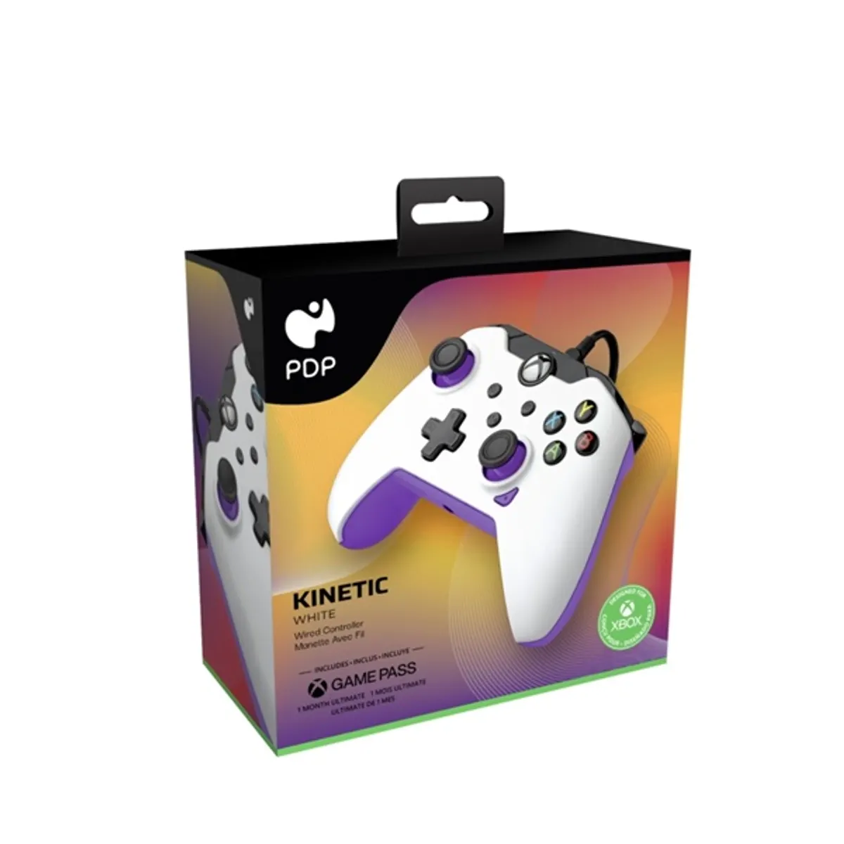 PDP 049-012-WPR Series X kontroller törtfehér, lila, fekete, 15 gomb, vezetékes, 250 cm USB PC és Xbox kompatibilis #6