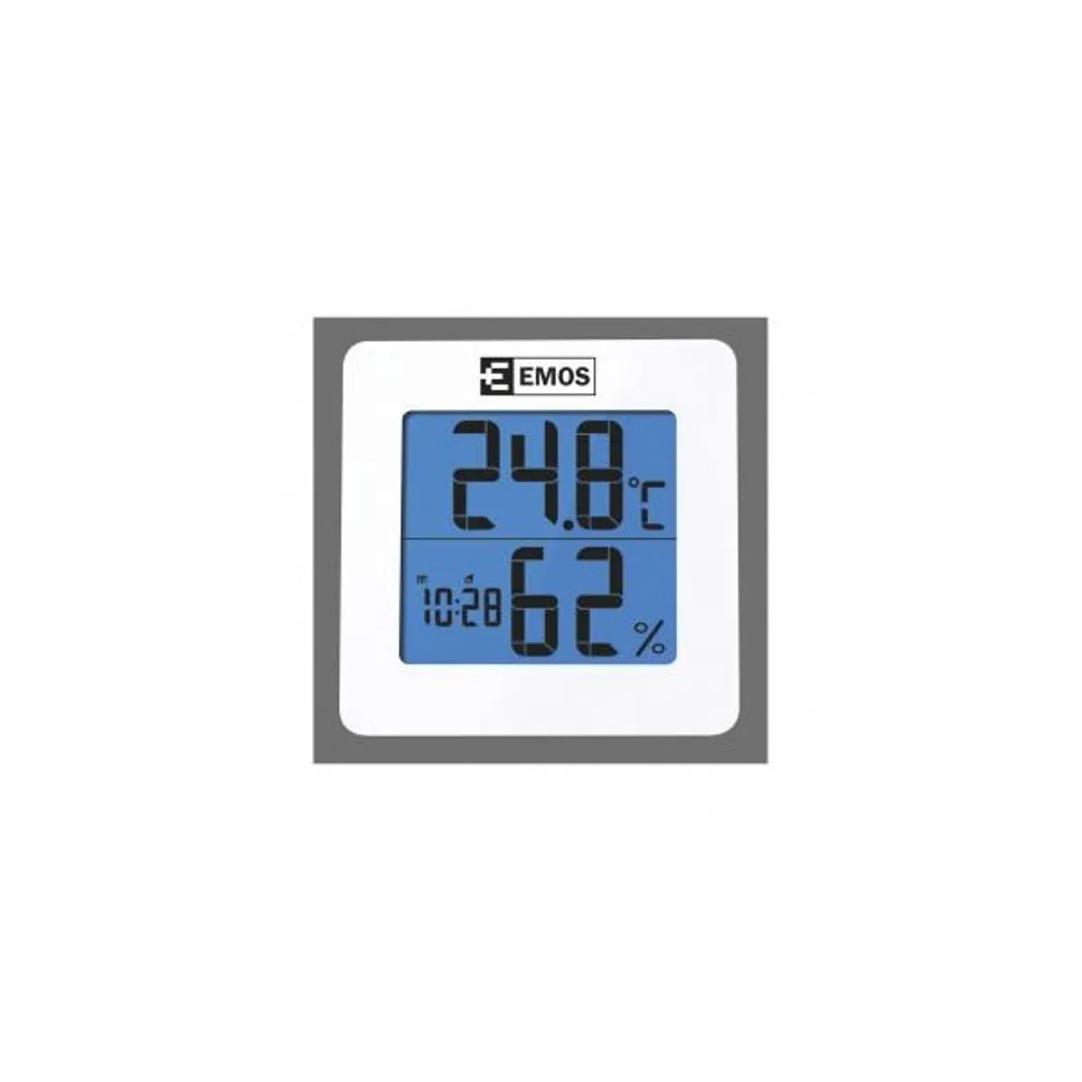 EMOS E0114 hőmérő és nedvességmérő állomás - belső hőmérséklet 0-50 °C, felbontás 0,1 °C; belső páratartalom 20-90 % RH, felbontás 1 % RH; vezeték nélküli, LED háttérvilágítás #1