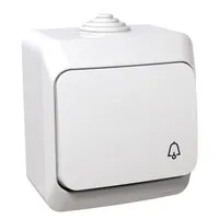 Schneider WDE000512 Cedar Plus fehér IP44 egypólusú nyomó