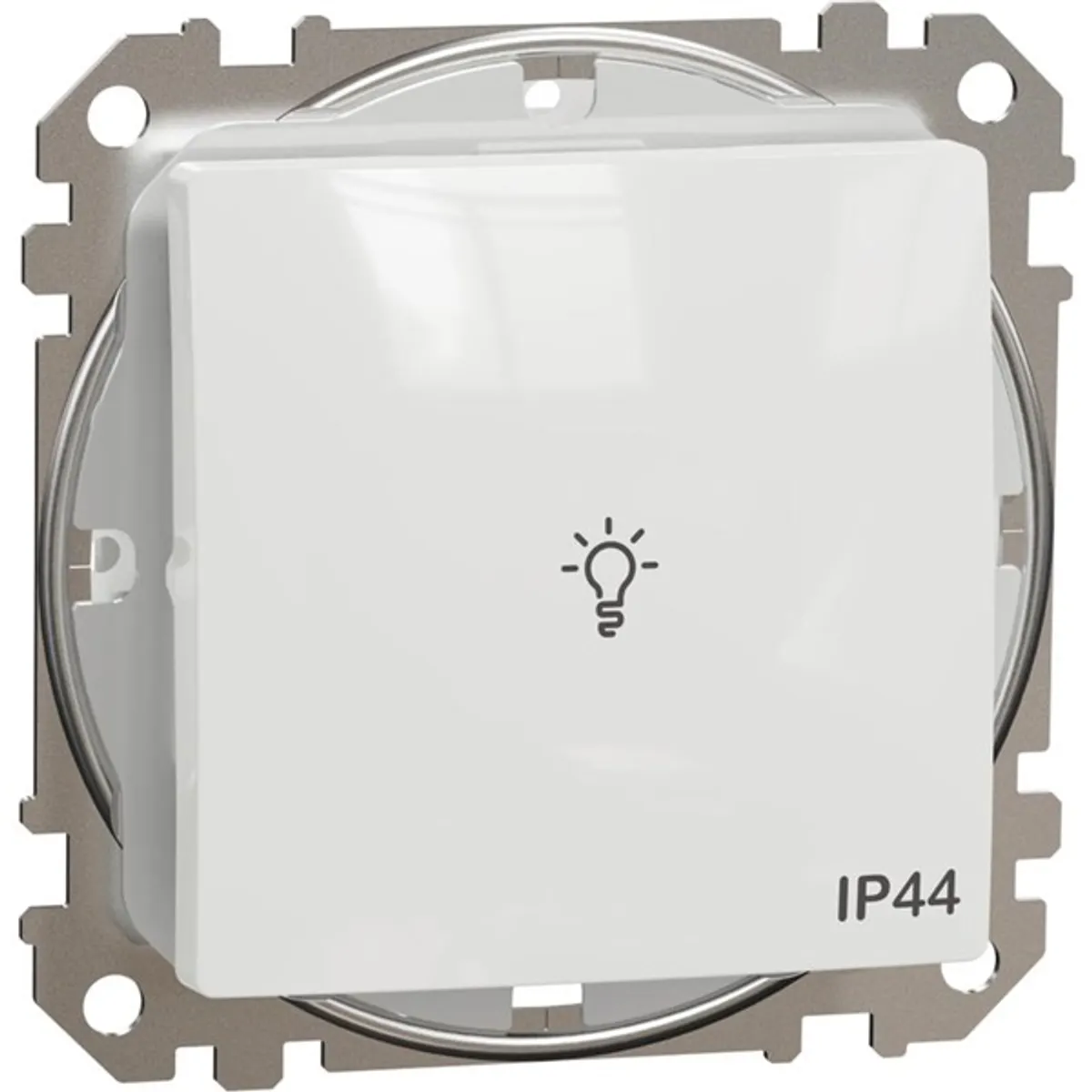 Schneider SDD211132 Sedna fehér IP44 rugós vezetékbekötéssel egypólusú nyomó 10A #1