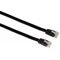 HAMA 39608 patchkábel cat5e lapos fekete 5,0M RJ45-RJ45