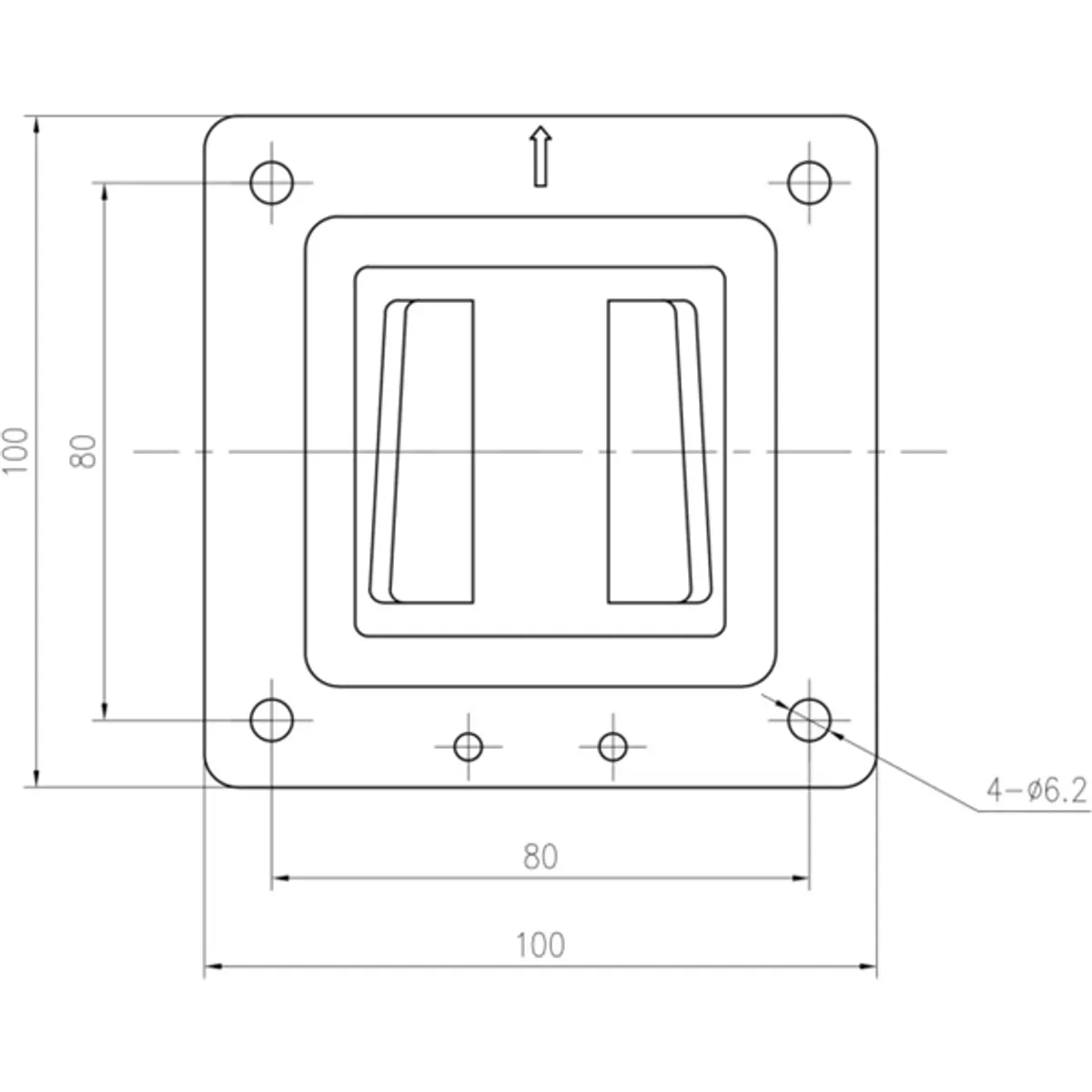 DIGITUS DA-90303-1 univerzális falikonzol monitorokhoz 27" fekete 75x75,100x100 18 kg #4