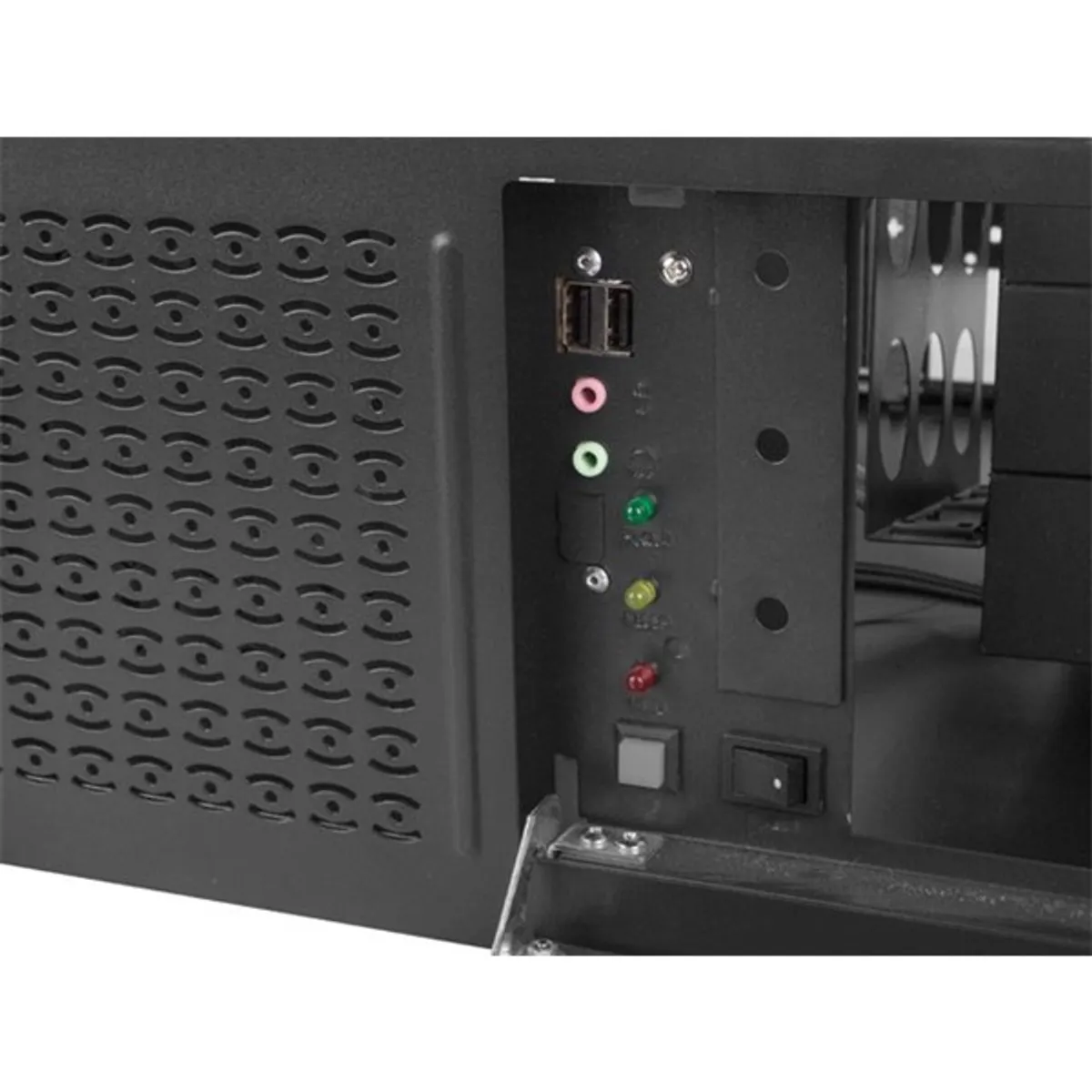 LANBERG SC01-4504-08B rack szerverház ATX 4U fekete acél 19\" 7 PCI, 6x 3,5\" belső, 1x 3,5\" külső, 3x 5,25\" külső #4