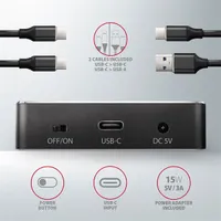 Axagon ADSA-M2C M.2 dokkoló 2x NVMe USB-C alumínium külső #7