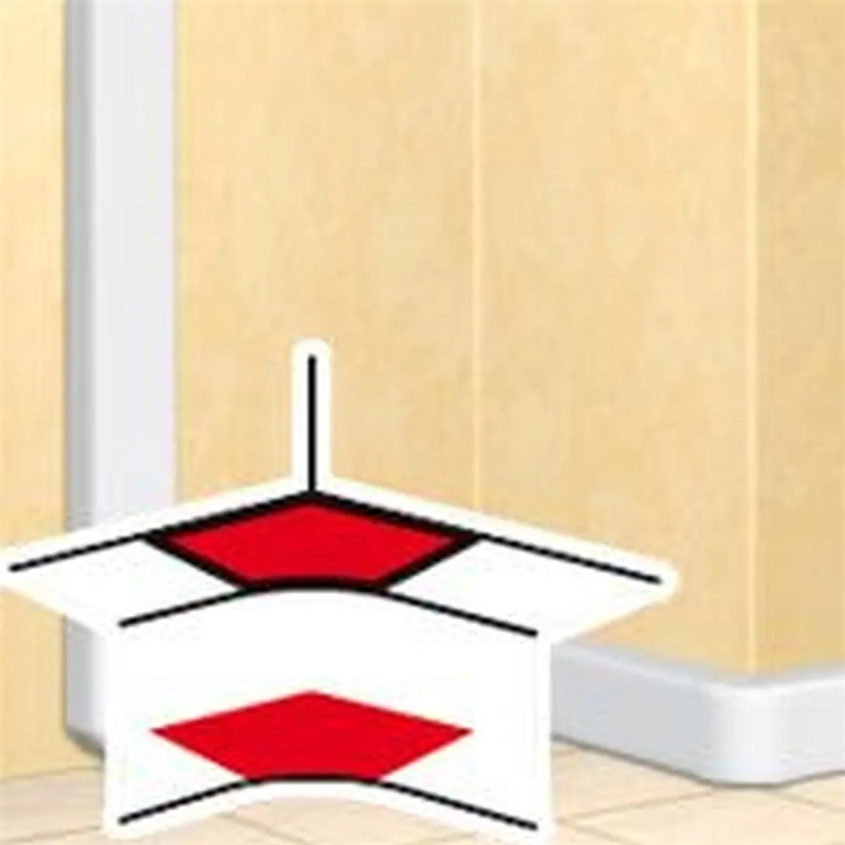 Legrand 010602 DLP belső könyök 50 mm mély csatornához #1