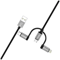 VARTA 57937101111 3in1 USB-A adat- és töltőkábel 2 m Lightning, Micro USB B, USB-C #2