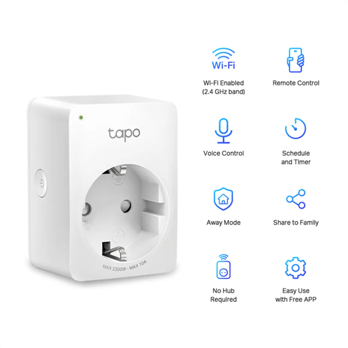 TP-LINK TAPO P100(1-PACK) okos dugó wifi #2