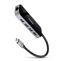 Axagon HMC-6GL 6in1 hub 3x USB-A 1x HDMI 1x RJ-45 USB-C PD 20 cm kábellel