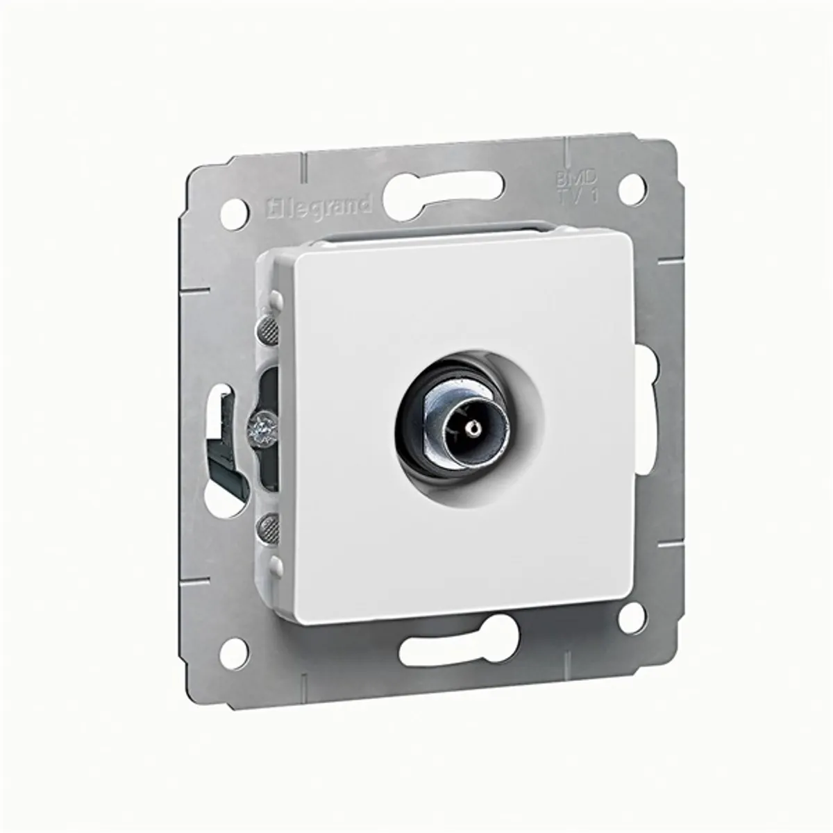 Legrand 773678 Cariva fehér tv aljzat végzáró 1,5dB #2