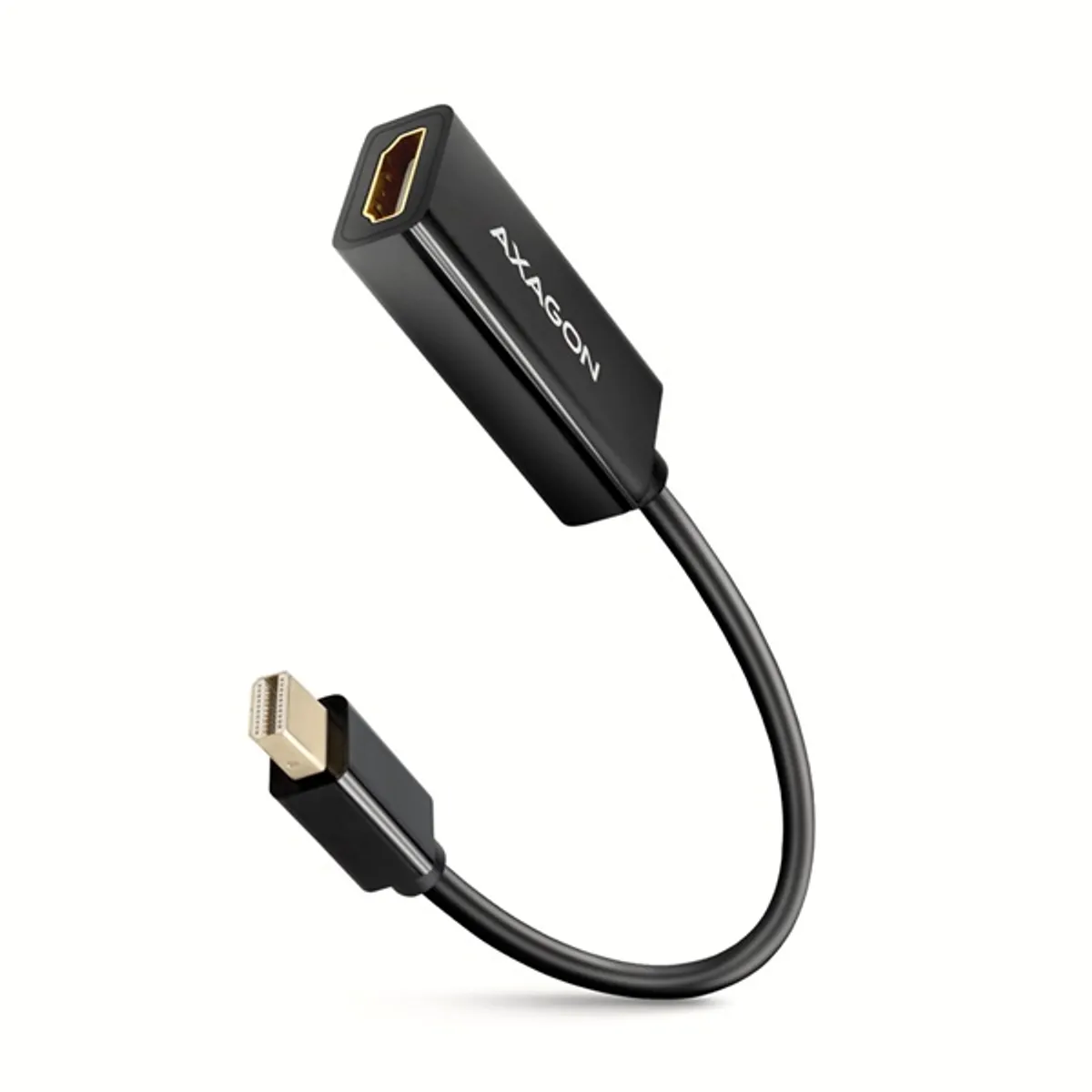 Axagon RVDM-HI14N mini DisplayPort to HDMI adapter 15 cm fekete #1
