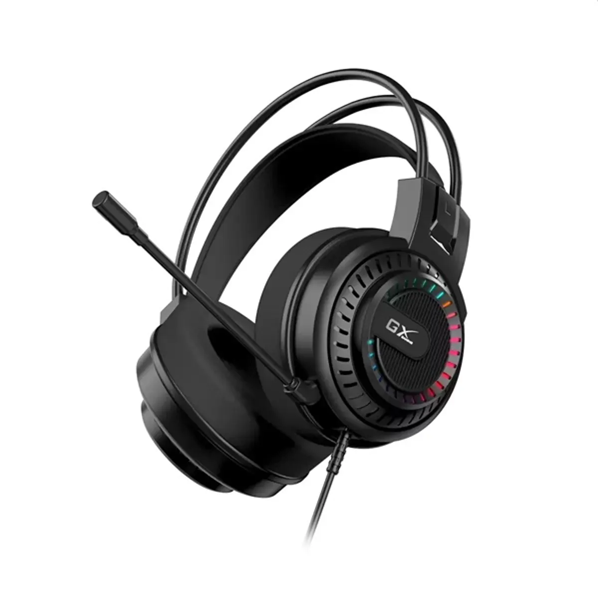 Genius 31710035400 HS-GX570U fekete gamer headset USB balos mikrofon 50 mm hangszóró 32 ohm 112 dB 20-20000 Hz 180 cm PCNotebookKonzol #1