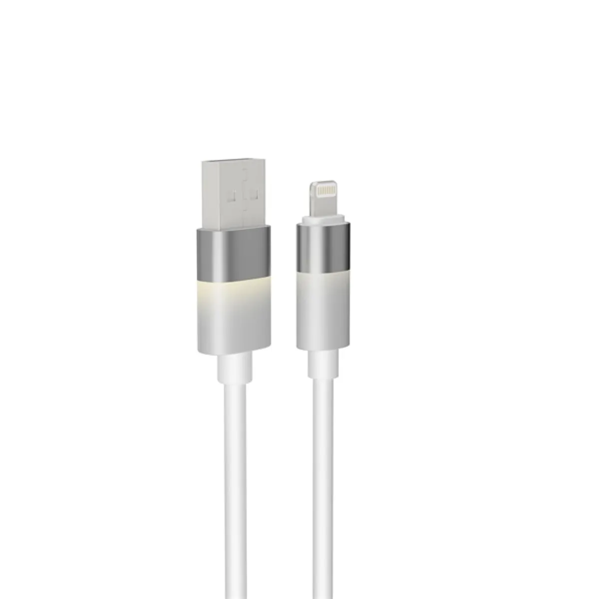 Avax CB311 GLOWY 2m USB-A - Lightning fehér töltőkábel #5