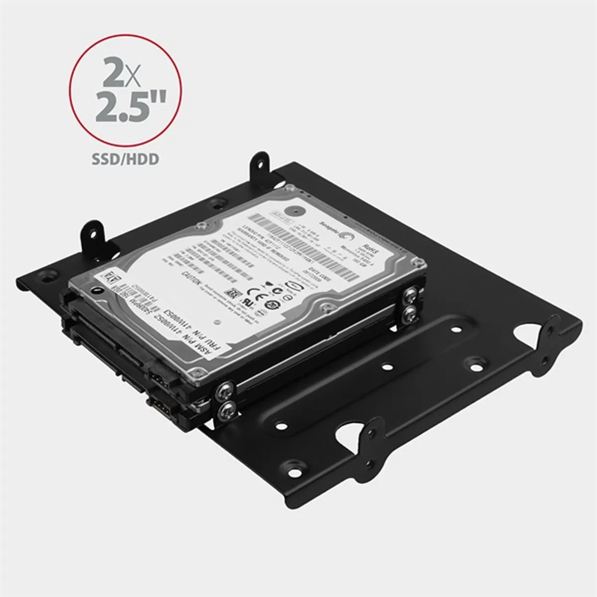 AXAGON RHD-435 keret fekete 5.25" 4x 2.5" HDD és SSD támogatás, 1x 3.5" HDD #3