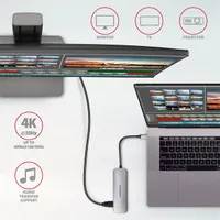 Axagon HMC-HCR3A 5in1 USB-C hub 3x USB-A, HDMI, SD és microSD olvasó, 20 cm kábel #4