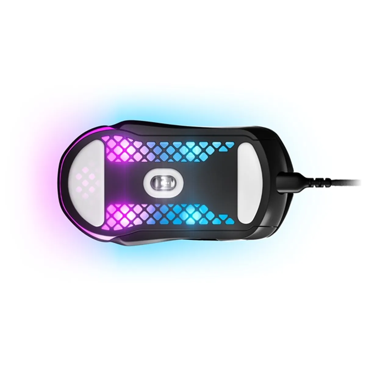 SteelSeries 62401 Aerox 5 optikai gamer egér fekete 18000 dpi 9 programozható gomb RGB vezetékes levehető USB kábel 200 cm jobbkezes #3