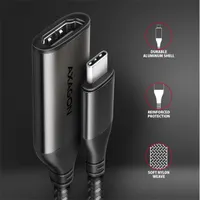 AXAGON RVC-HI2M USB-C to HDMI adapter fekete 25 cm HDMI 2.0a #3
