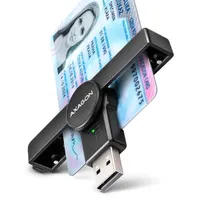 AXAGON CRE-SMPA PocketReader USB 2.0 Smart kártyaolvasó