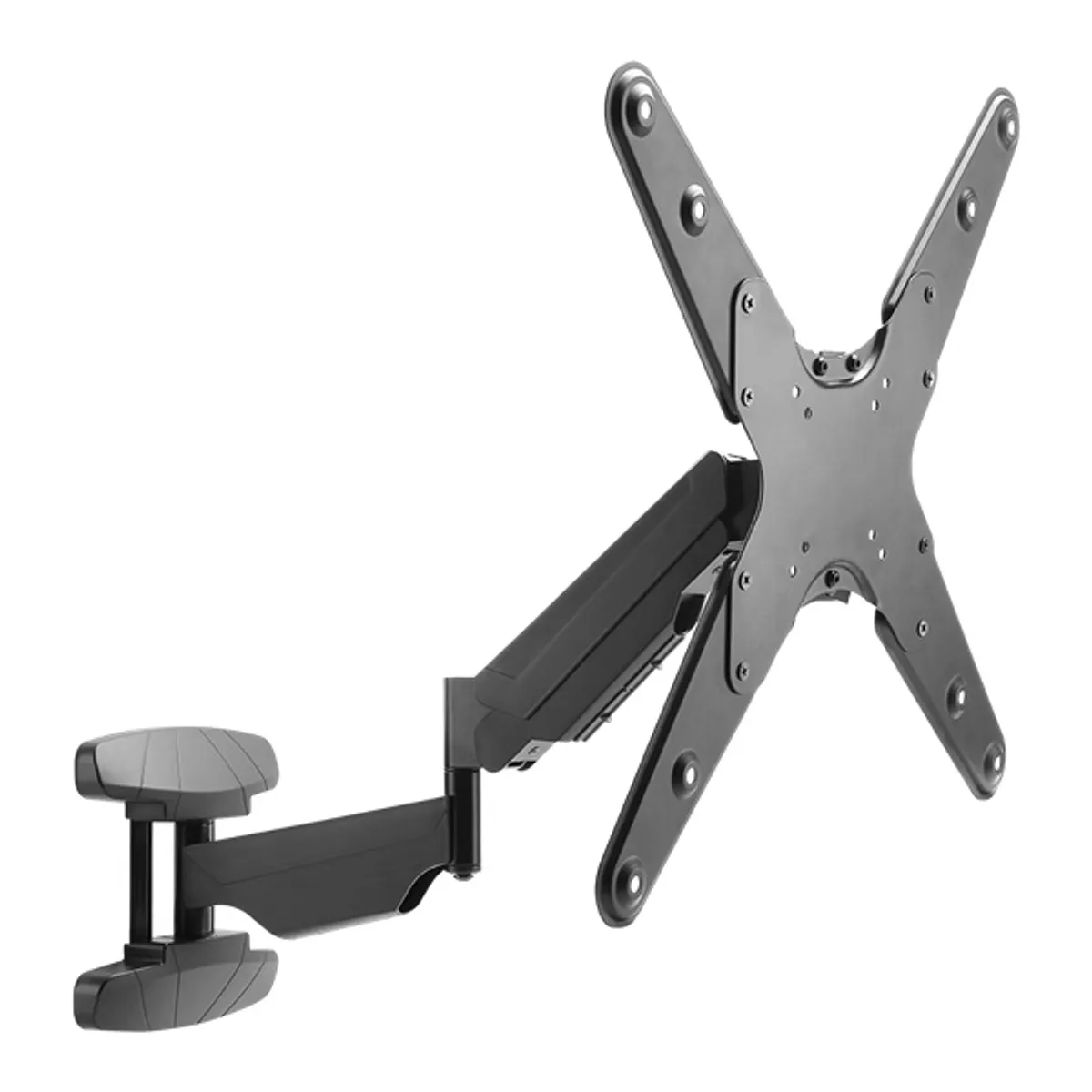 Stell 35050129 fali konzol Sho 3620 23-70" gázrugós dönthető 10 fok forgatható 90 fok VESA 75x75-400x400 acél fekete 30 kg #1
