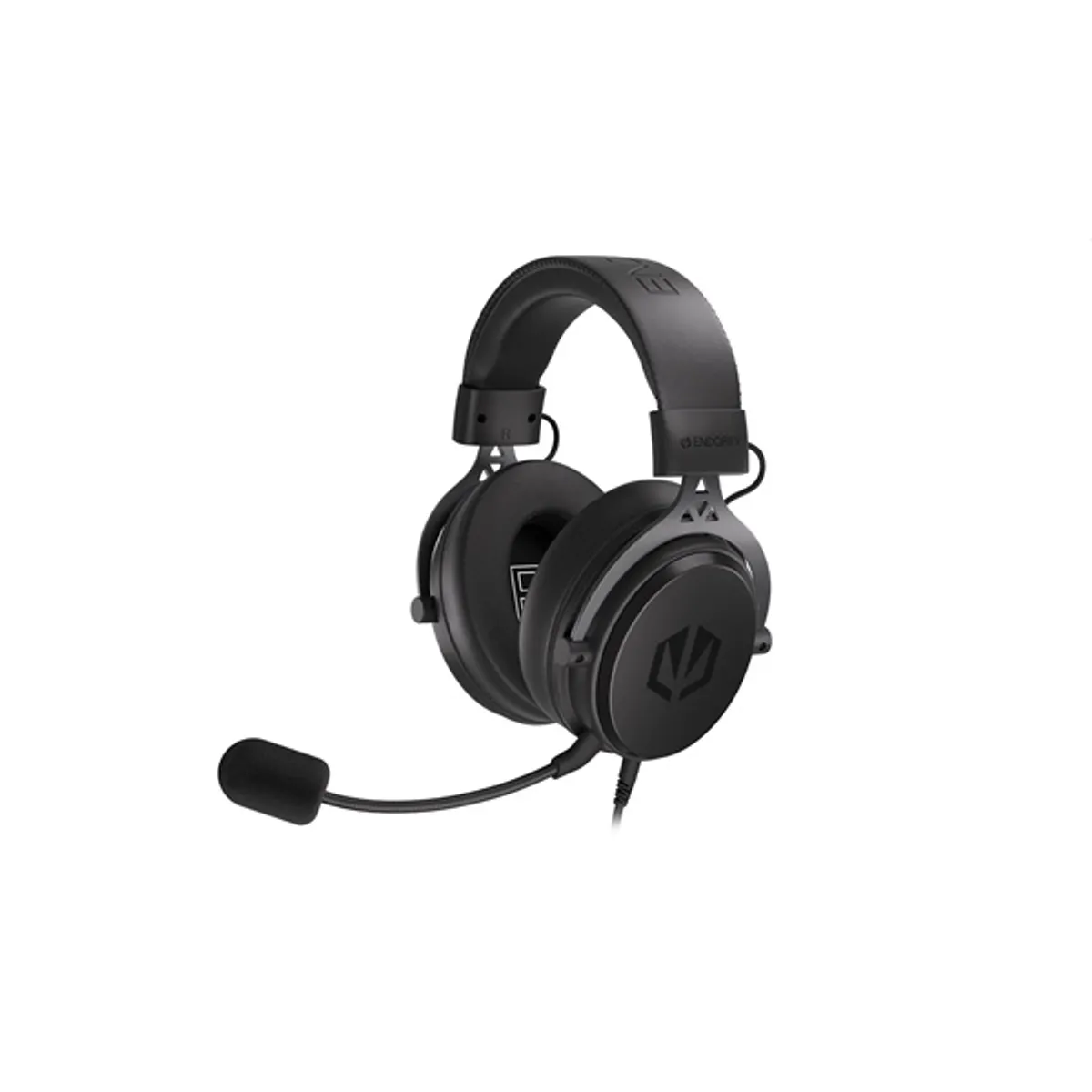 Endorfy EY1A002 VIRO fejhallgató 53 mm meghajtó, 20 - 20000 Hz, 32 Ohm, 98 dB, levehető mikrofon pop filterrel, 270 cm kábel, fekete #2