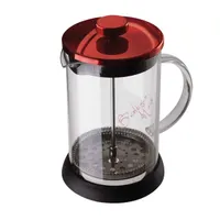 Berlinger Haus BH/1497 dugattyús kávé- és teafőző burgundi 0,6 L rozsdamentes acél boroszilikát üveg