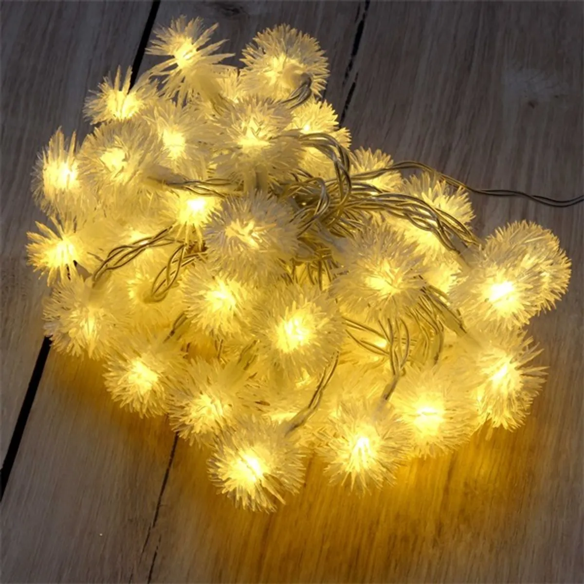 IRIS 314-08 Zúzmara alakú fényfüzér 3 cm 5 m meleg fehér 50 LED 3xAA elem #2
