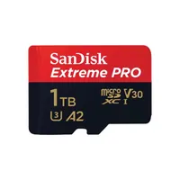 Sandisk 00214508 microSDXC extreme pro 1TB adapterrel A2 C10 V30 U3 UHS-I