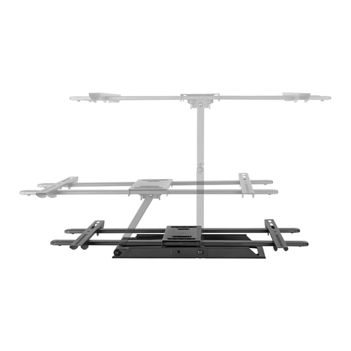 STELL 35057263 SHO 5620 Fali konzol 32"-70" VESA 200x100-600x400 45 kg forgatható 90 dőlés 15 csavaros rögzítés acél fekete kábelrendező #4
