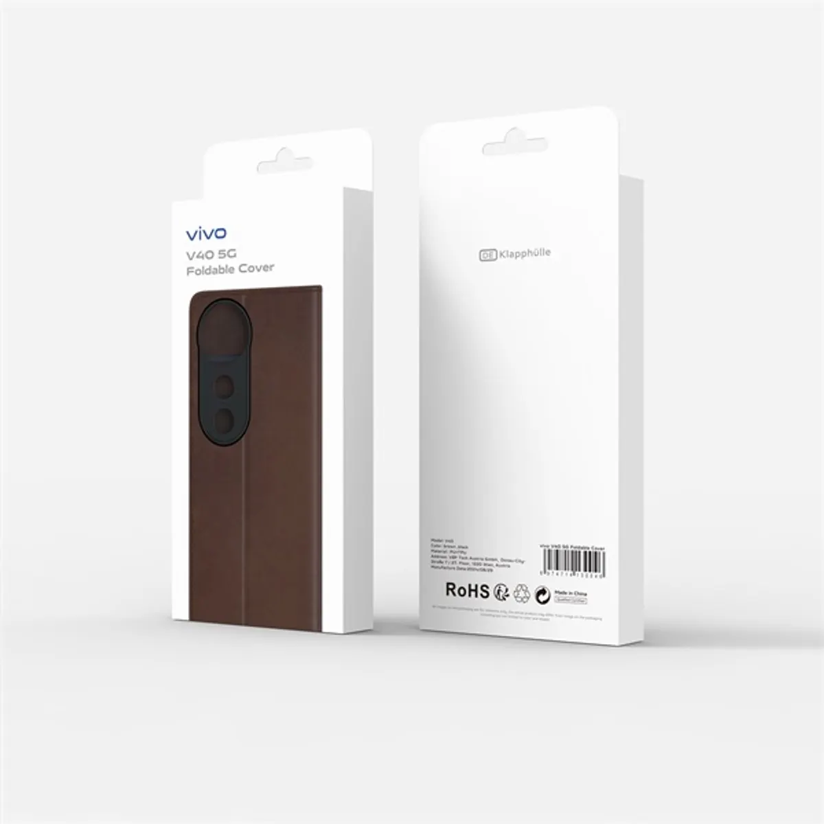 Vivo 6200244 Oldalra nyíló tok barna V40 #2
