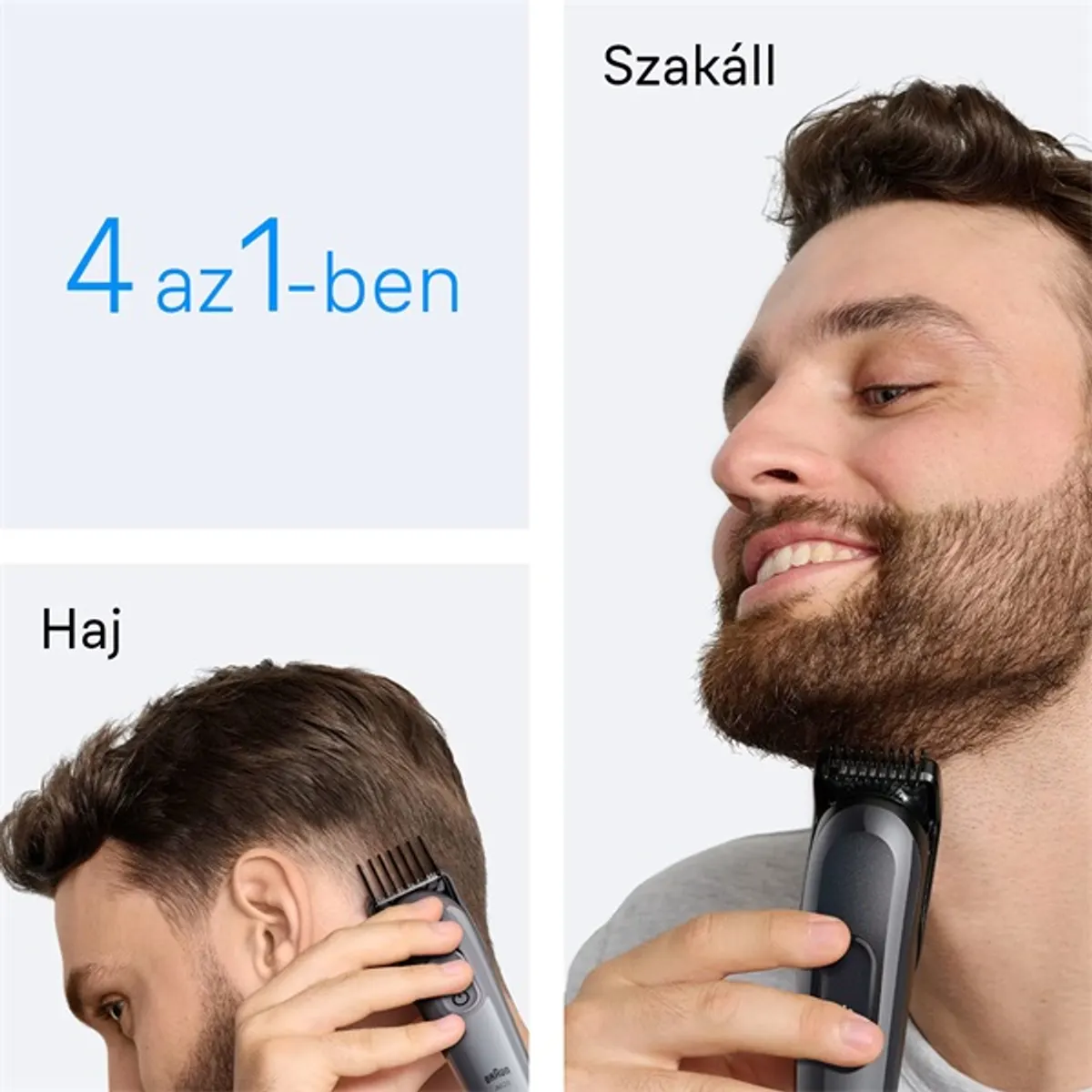 Braun 10AS490186 AIO 3500 0,5-21mm 14 hosszbeállítás 3 fésű precíziós vágó vezetékes és vezeték nélküli 50 perc #4