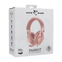 White Shark WS GH-2440P Parrot-P rózsaszín gamer fejhallgató 40mm hangszóró 30 ohm 20-20000 Hz mikrofon balos 3,5 mm jack 180 cm vezetékes pc mac #10